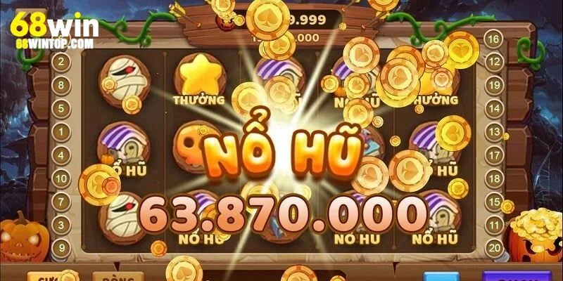 Game nổ hũ tại 68Win với giao diện đẹp mắt, sống động